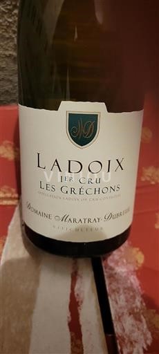 Vin Blanc sec Les Gréchons Domaine Maratray-Dubreuil 2021 France Bourgogne AOC Premier Cru