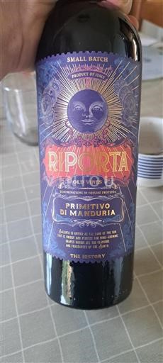 Apulia Wines Primitivo di Manduria Riporta Old Vines Non-Vintage