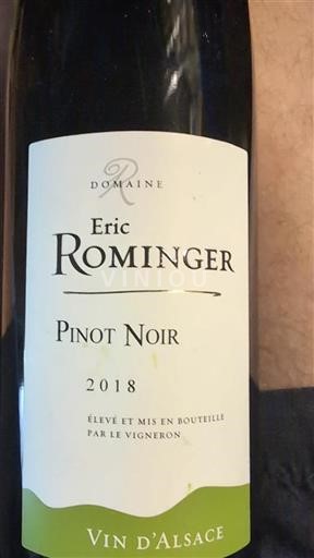 Alsacia Domaine Eric Rominger Pinot Noir 2018