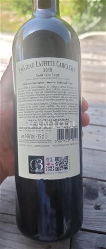 Bordeaux Saint-Estèphe Cru Bourgeois Château Laffitte Carcasset 2019