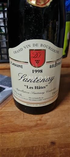 Bourgogne Santenay Domaine Belleville Les Hâtes 1998
