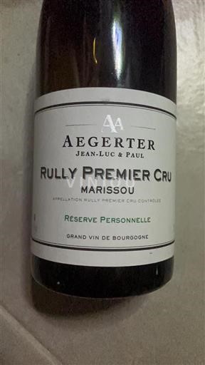 Burgundsko Rully Premier Cru Aegerter Rully Premier Cru Marissou 2012