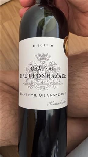 Burdeos Saint-Émilion Grand Cru Haut-Fonrazade 2011