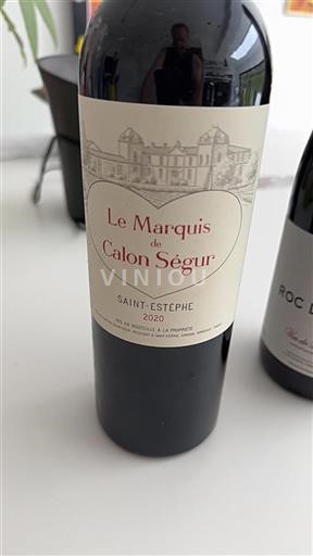 Bordeaux Saint-Estèphe Calon Ségur Le Marquis de Calon Ségur 2020
