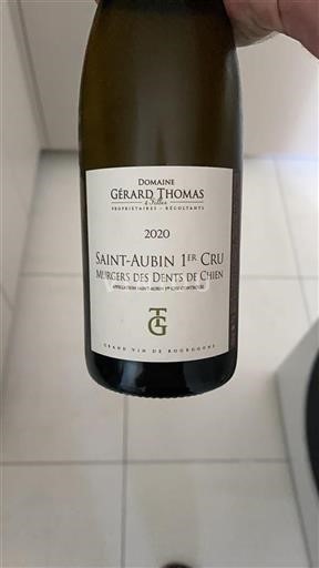 Borgogna Non specificato Premier Cru Domaine Gérard Thomas et Filles Murgers des Dents de Chien 2020