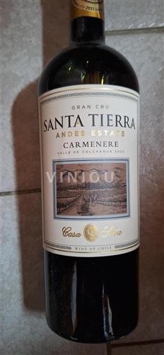 Dolina Rapel Dolina Colchagua Casa Silva Santa Tierra Andes Estate 2020