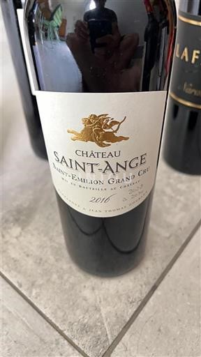 Bordeaux Saint-Émilion Grand Cru Saint-Ange 2016