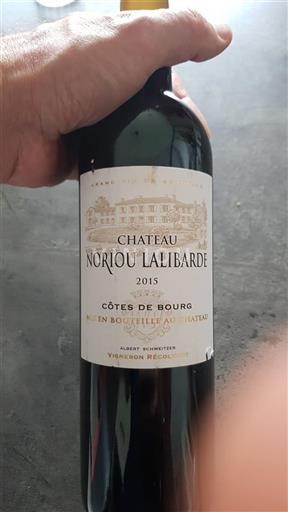 Bordeaux Côtes-de-bourg Château Noriou Lalibarde 2015