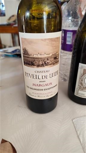 Bordeaux Margaux Cru Bourgeois Château Paveil de Luze 2020