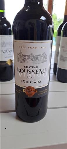 Bordeaux Château Rousseau Tradition 2022