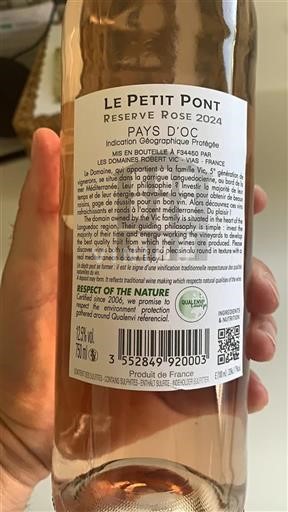 Languedoc ja Roussillon Pays d'Oc Domaine Les s Robert Vic Réserve Rosé 2024