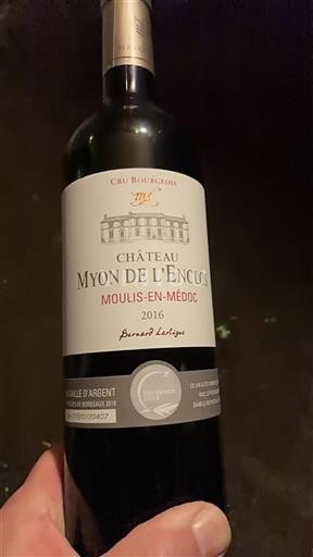 Bordeaux Moulis-en-Médoc Cru Bourgeois Myon de L'Enclos 2016