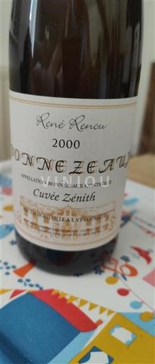 Valle della Loira Bonnezeaux René Renou Zénith 2000