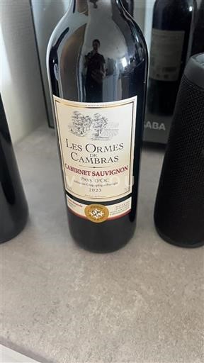Languedoc in Roussillon Pays d'Oc Les Ormes de Cambras Cabernet Sauvignon 2023