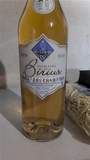 Vin Rouge sec Domaine Birius 2023 France Poitou-Charentes Pineau-des-charentes