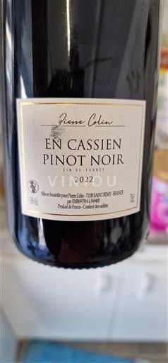 Burgund Nicht spezifiziert Pierre Colin En Cassien Pinot Noir 2022