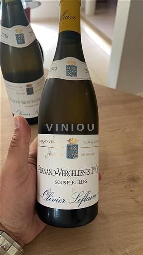 Borgogna Pernand-Vergelesses Premier Cru Olivier Leflaive Sous Fr%c3%a9tilles 2019