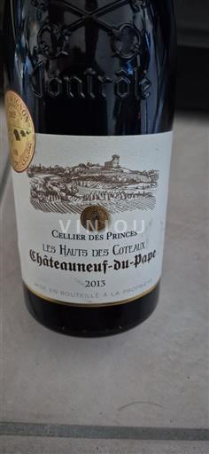 Rona dolina Châteauneuf-du-Pape Cellier des Princes Les Hauts des Coteaux 2013