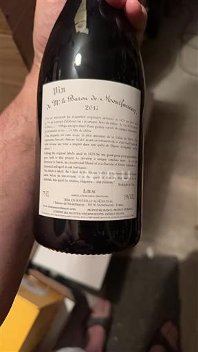 Valle del Rodano Lirac Château Montfaucon Vin de Monsieur le Baron 2017