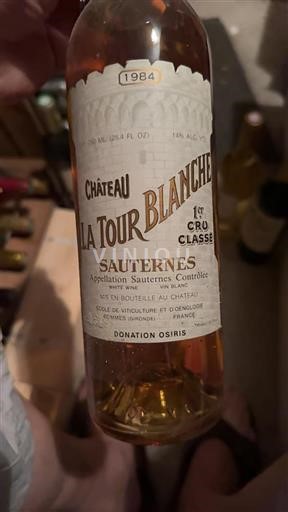 Bordeaux Sauternes Premier Cru Classé La Tour Blanche 1984
