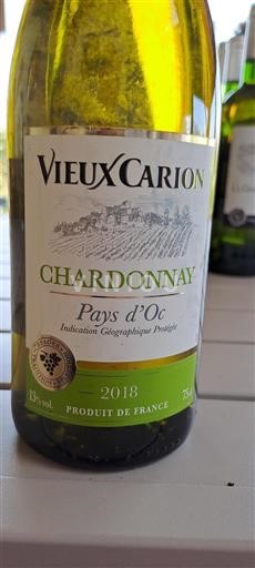 Languedoc et Roussillon Pays d'oc Vieux Carion Chardonnay 2018