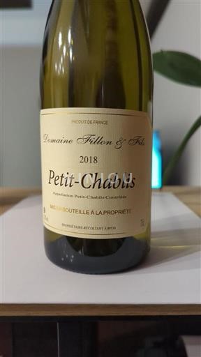 Burgundy Petit Chablis Domaine Fillon & Fils 2018