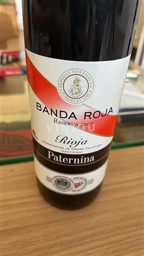 La Rioja Rioja Federico Paternina Banda Roja 2007