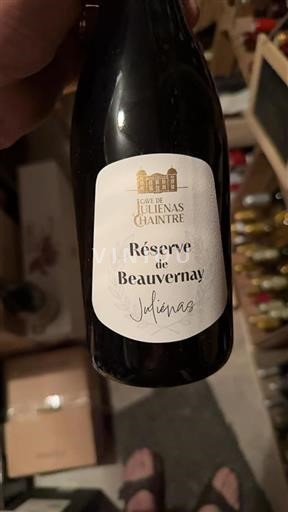 Beaujolais Juliénas Cave de Juliénas Chaintré Réserve de Beauvernay 2023
