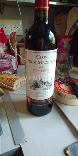 Bordeaux Pomerol Clos Brun Mazeyres 2009