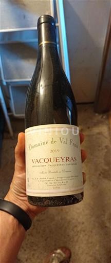 Rhônen laakso Vacqueyras Domaine Val Frays 2019
