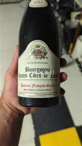 Bourgogne Hautes Côtes de Nuits Domaine François Gerbet 2012