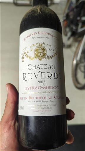 Bordeaux Listrac-Médoc Cru Bourgeois Château Reverdi 2003