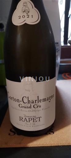 Burgundsko Corton-Charlemagne Grand Cru Domaine Rapet 2021