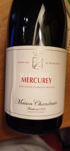 Bourgogne Mercurey Maison Chandesais 2022