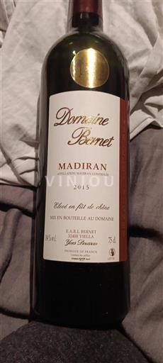 Sydvestfrankrig Madiran Domaine Bernet Vieilles Vignes 2015