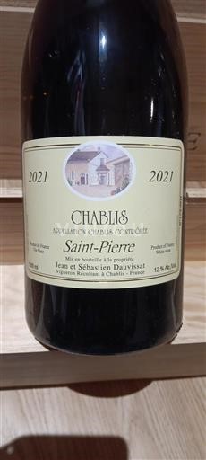 Bourgondië Chablis Jean et Sébastien Dauvissat Saint-Pierre 2021