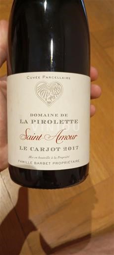 Beaujolais Saint-Amour Domaine La Pirolette Le Carjot 2017