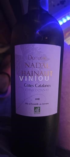 Linguadoca e Rossiglione Côtes catalanes Domaine Nadal Hainaut Chardonnay 2018