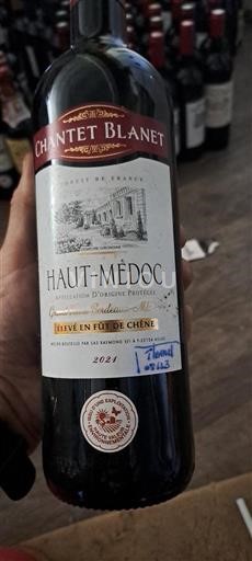 Bordeaux Haut-Médoc Chantel Blanet 2021