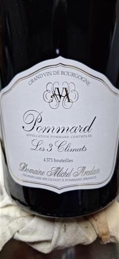 Borgogna Pommard Domaine Michel Arcelain Les 3 Climats 2022