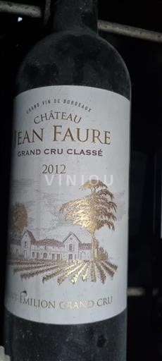 Bordeaux Saint-Émilion Grand Cru Grand Cru Classé Château Jean Faure 2012