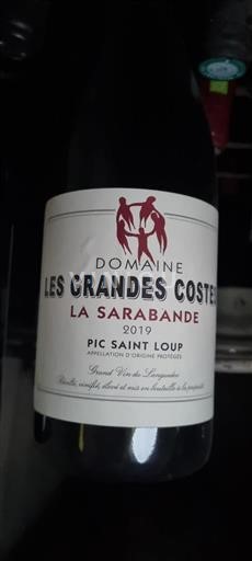 Languedoc Pic-saint-loup Domaine Les Grandes Costes La Sarabande 2019