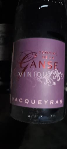 Rhône Valley Vacqueyras Domaine La Ganse Non-Vintage
