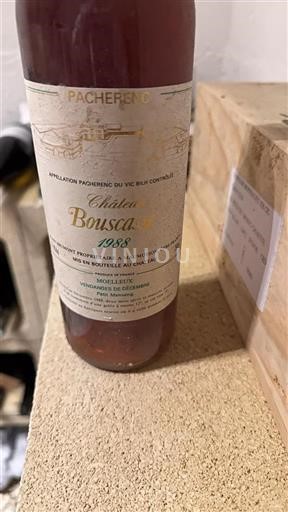 Sud-Ouest Pacherenc-du-vic-bilh Château Bouscasse Vendanges de Décembre 1988