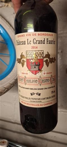 Bordeaux Saint-Émilion Grand Cru Grand Cru Château Le Grand Faurie 2014