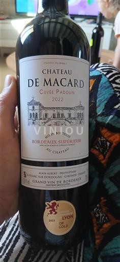 Bordeaux Bordeaux Supérieur Château Macard Padouin 2022