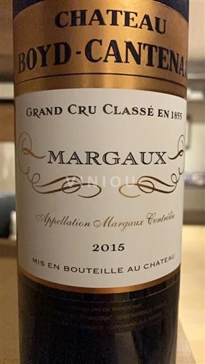 Bordeaux Margaux Grand Cru Château Boyd-Cantenac 2015