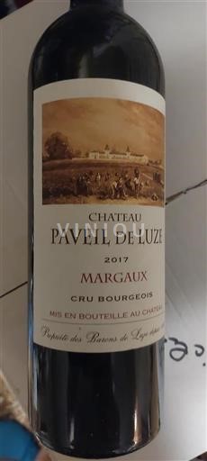 Bordeaux Margaux Cru Bourgeois Château Paveil de Luze 2017