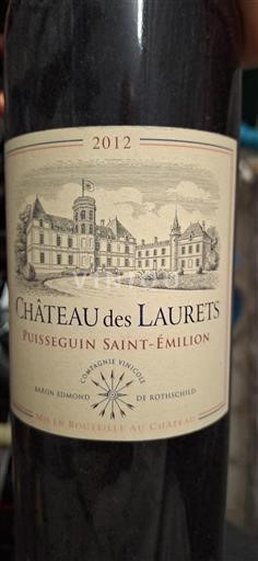 Bordeaux Puisseguin-saint-émilion Château Des Laurets 2012