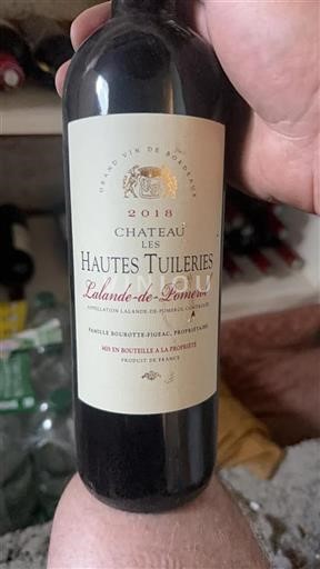 Burdeos Lalande-de-Pomerol Château Les Hautes Tuileries 2018